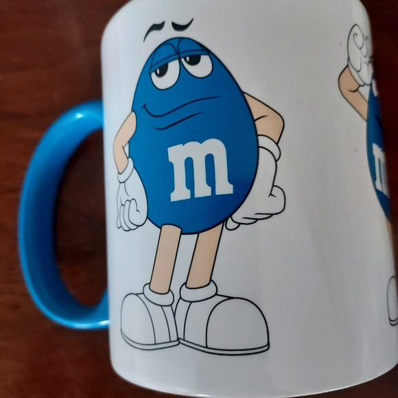 M&Ms Mug Blue Mug Licensed M&M World Coffee Cup Collectible 2012 - Picture 6 of 8